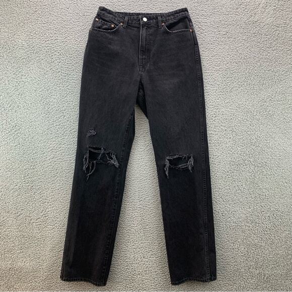 GRLFRND Sara Super High Rise Slim Straight Made USA Women's Jeans   -   Size: 30 - Picture 1 of 15